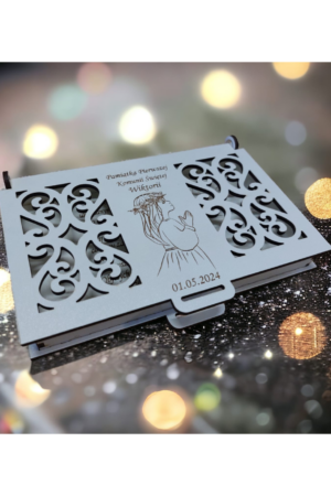 Personalizowane pudełko na pieniądze - Pamiątka Komunii