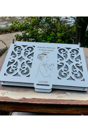 Personalizowane pudełko na pieniądze - Pamiątka Komunii