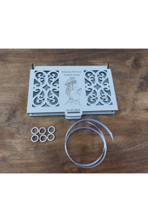 Personalizowane pudełko na pieniądze - Pamiątka Komunii