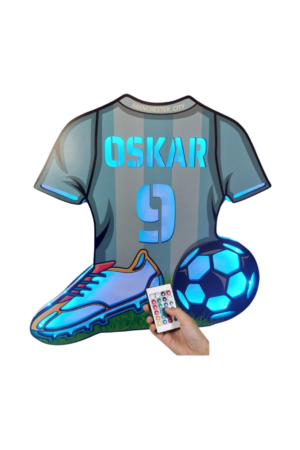 Lampka nocna koszulka LED MANCHESTER CITY efekty PILOT super