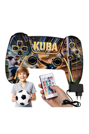 PAD PS5 KONTROLER lampka lampa dla dziecka dla GRACZA PIŁKARZ PILOT RGB 16K