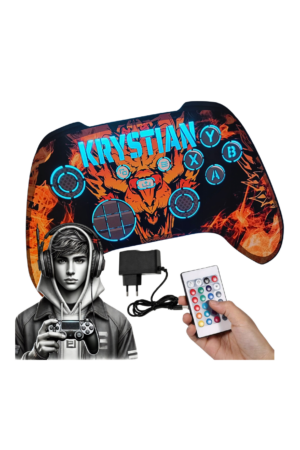 PAD XBOX KONTROLER personalizowana lampka nocna dla dziecka SMOK RGB 16 KOL