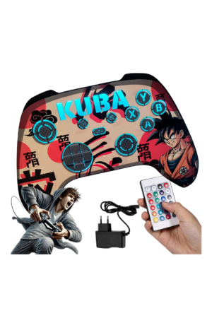 PAD XBOX KONTROLER personalizowana lampka DRAGON BALL GOKU PILOT RGB 16 KOL