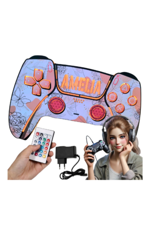 PAD PS5 KONTROLER lampka lampa dla dziecka dla GRACZA gamingowa PILOT RGB