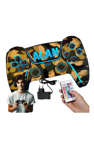 PAD PS5 MORO KONTROLER Lampka nocna LED PAD dla GRACZA gamingowa MORO IMIĘ