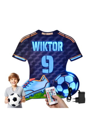 REAL MADRYT MADRIT koszulka personalizowana lampka LED kolory PILOT imię