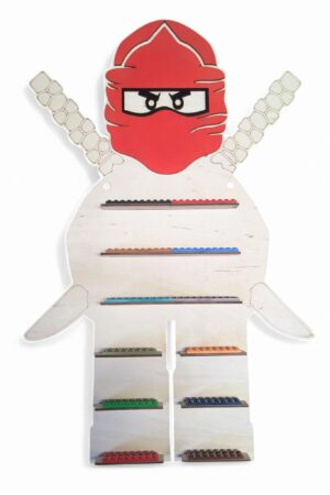 Półka na minifigurki Ninjago czerwony
